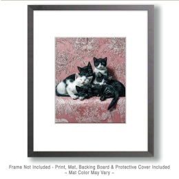 A Pile of Sleeping Kittens Art