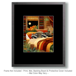 Exhausted Raccoons Art