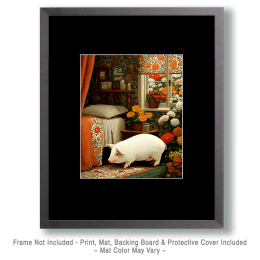 White Pig in the Room Art