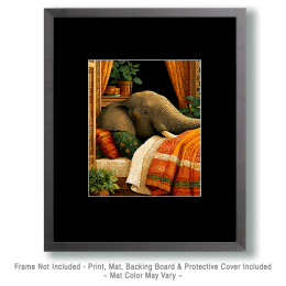 Elephant in Bed Art