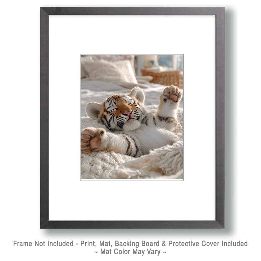 Tiger Cub Waking Up Art