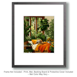 A Sloth Taking a Nap Art