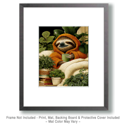 Sloth's Morning Coffee Art