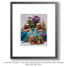 Breakfast in Bed for the Sloths Art