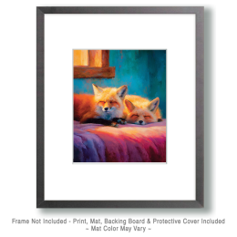 Foxes Daydreaming Art