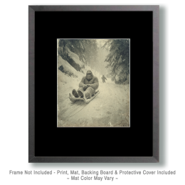 Bigfoot Tobogganing Art