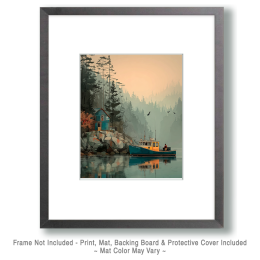 Lobster Boat Arriving Home Art