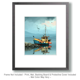 Lobster Boat in the Bay Art