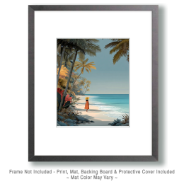 Morning Walk on the Beach Art