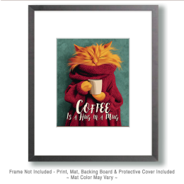 Coffee is a Hug in a Mug Art