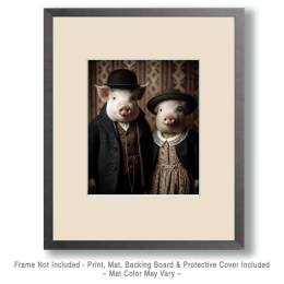 Iowa City Pig Couple Art