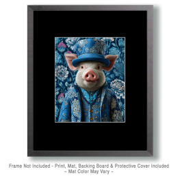 Pig in Blue Art