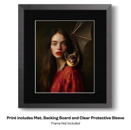 Portrait with Creepy Pet - My Pet Bat