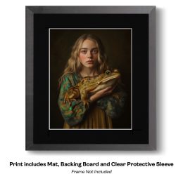 Portrait with Creepy Pet - My Pet Frog