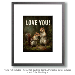 Chipmunk Affection Art