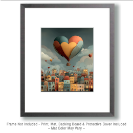 Hearts Balloon Over Denmark Art