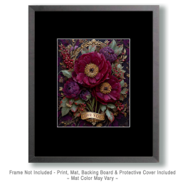 Burgundy Bouquet Art