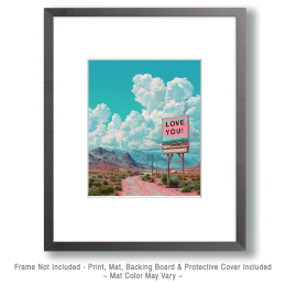 Pink desert Sign Art