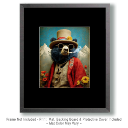 Hipster Bear Smoking a Joint Art