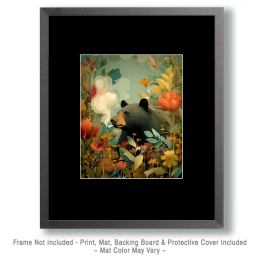 Vintage Bear Getting Stoned Art