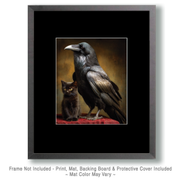 Blacky with a Black Cat Art