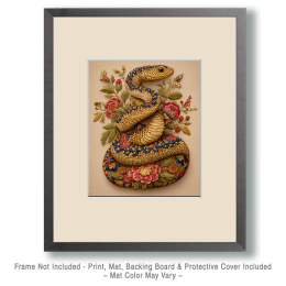 Folk Art Snake Art