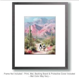 Riding in the Alpenglow Art