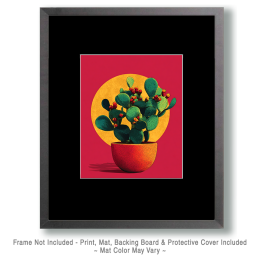 Pop-Art Prickly Pear in Pot Art
