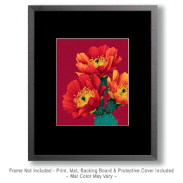 Pop-Art Prickly Pear Flowers Art