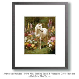 Unicorn in Royal Garden Art