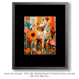 Pop-Art Unicorn Waiting on a Fairy Friend Art