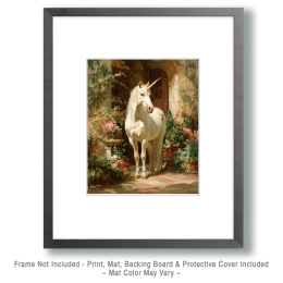 Unicorn Waiting on Her Friend Art
