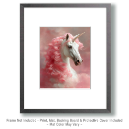 Rare Pink Maned Unicorn Art