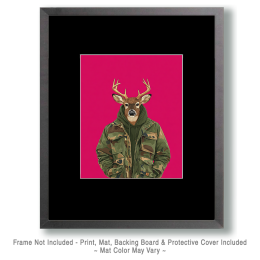 Buck Ready for Winter Art
