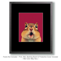 Surprised Chipmunk Art
