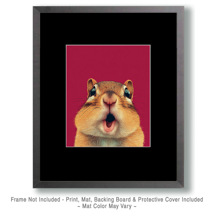 Surprised Chipmunk Art