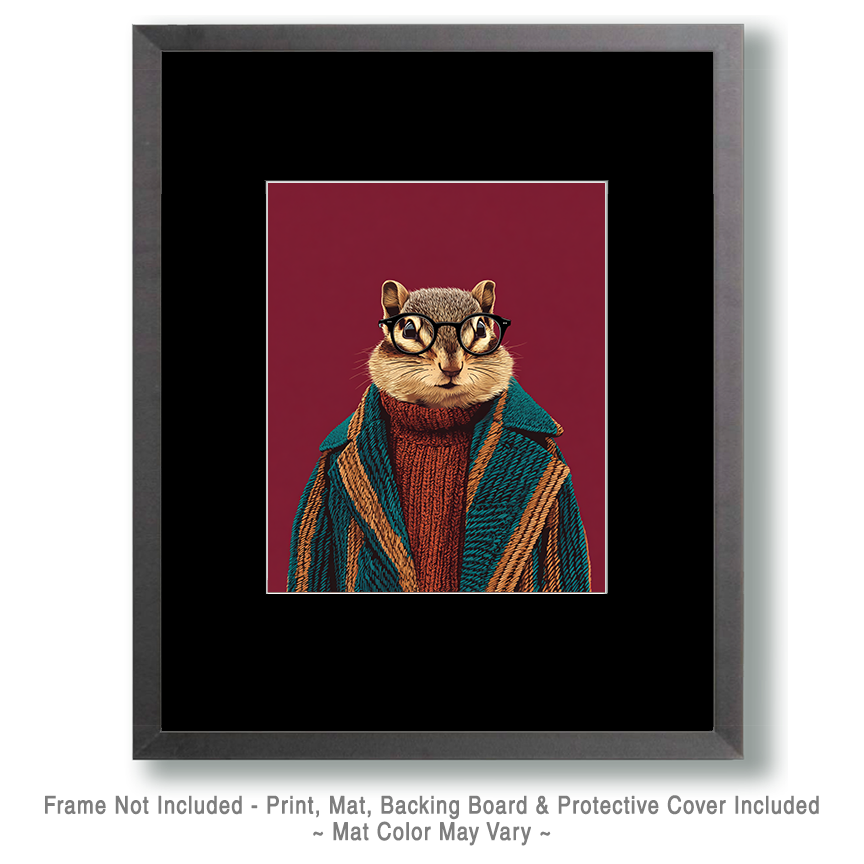 One Smart Chipmunk Art