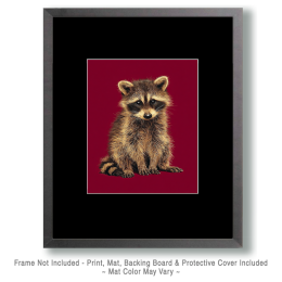 Baby Raccoon Hoping Mom is Coming Back Soon Art