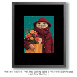 Margaret the Snowy Owls with Groceries Art