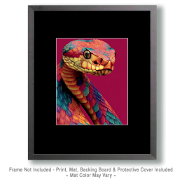 Surreal Snake Head Art