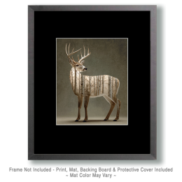 Aspen Forest Deer Art