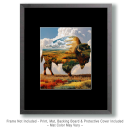 Prarie Bison Spirit Art