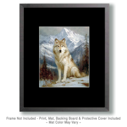 Wolf in Mountain Meadow Art