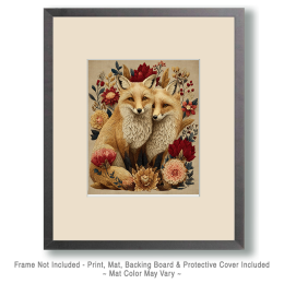 Lovely Fox Couple Art
