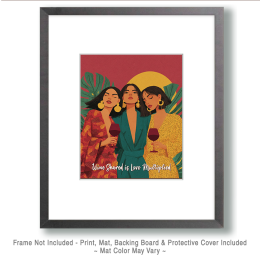 Women - Wine Shared is Love Multiplied Art