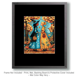 Witch and Fairy Meet Up Art