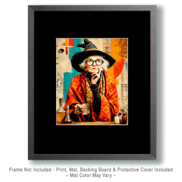 Witch Sybil Drearheart Dreaming Up a New Spell Art