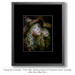 Young Witch Girls Art