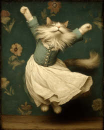 Maine Coon Cat Dancing Like Nobody's Watching