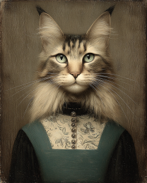 Fine Maine Coon Cat Gentlewoman